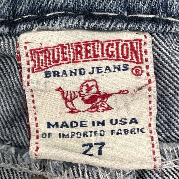 TRUE RELIGION - Women's Size 27 World Tour Joey Super T Blue Jeans  A46 - Picture 10 of 16